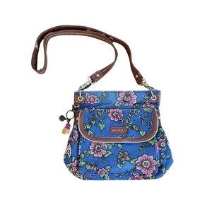 Sakroots Crossbody Satchel Canvas Shoulderbag FLORAL Purse Bag Sakroots *READ*
